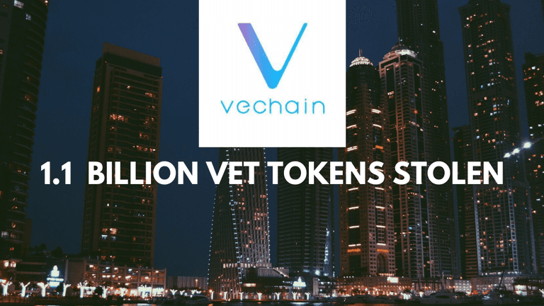 VeChain lost 1.1 Billion of VET. Blame the Hackers