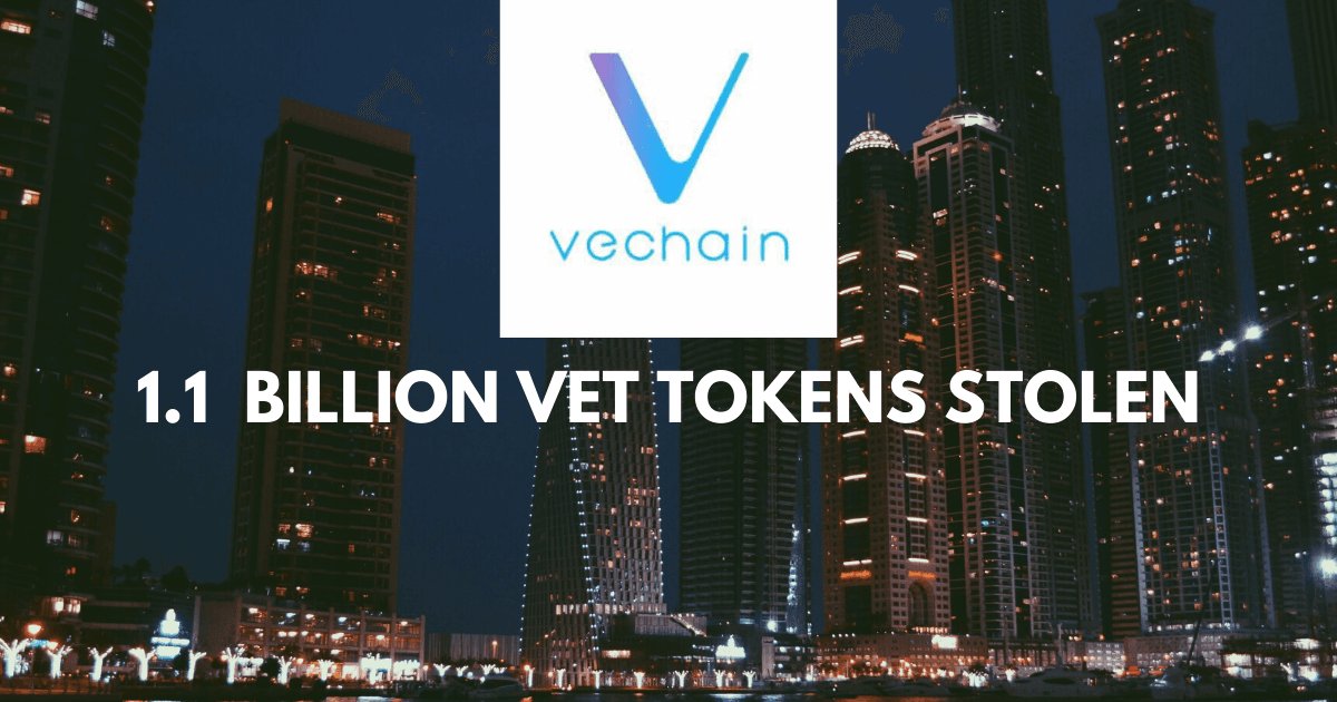 VeChain lost 1.1 Billion of VET. Blame the Hackers