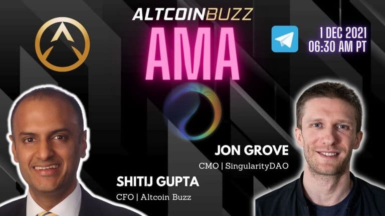 Altcoin Buzz AMA SingularityDAO