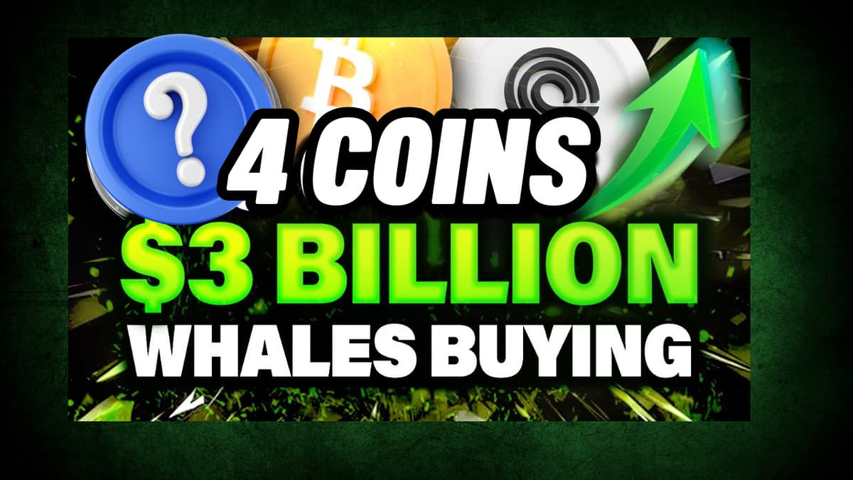 HEAVY Crypto Whale Accumulation 4 Altcoins Bought on the Dip