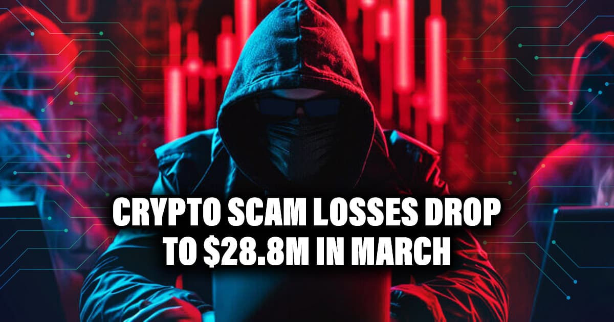 Crypto Scam Losses Drop to $28.8M in March