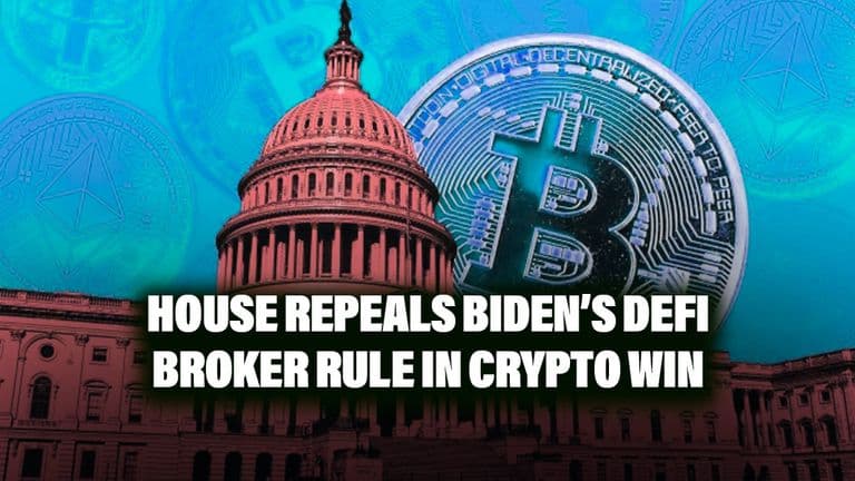 House Repeals Biden’s DeFi Broker Rule in Crypto Win
