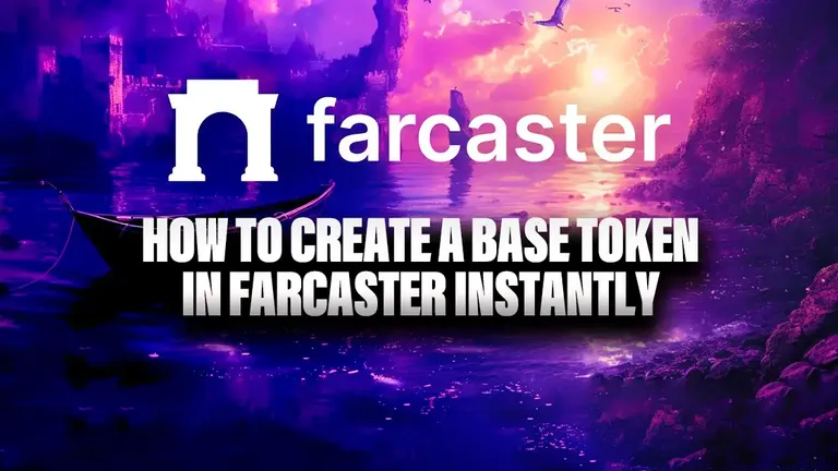 How to create a base token in Farcaster instantly
