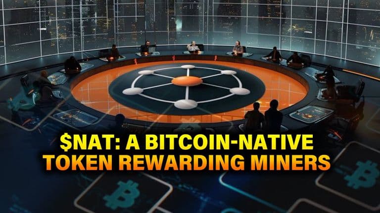 $NAT: A Bitcoin-Native Token Rewarding Miners