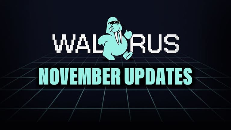 Walrus November Updates