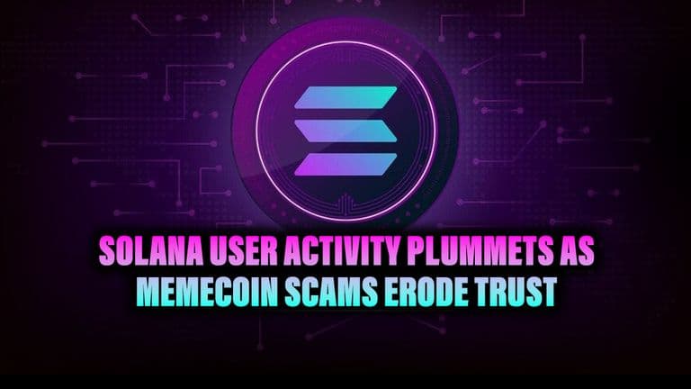 Solana User Activity Plummets as Memecoin Scams Erode Trust