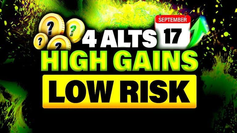 4 Low Risk High Potential Altcoins to Buy Before Sep 17