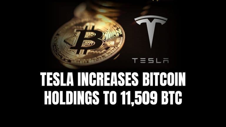 Tesla Increases Bitcoin Holdings to 11,509 BTC