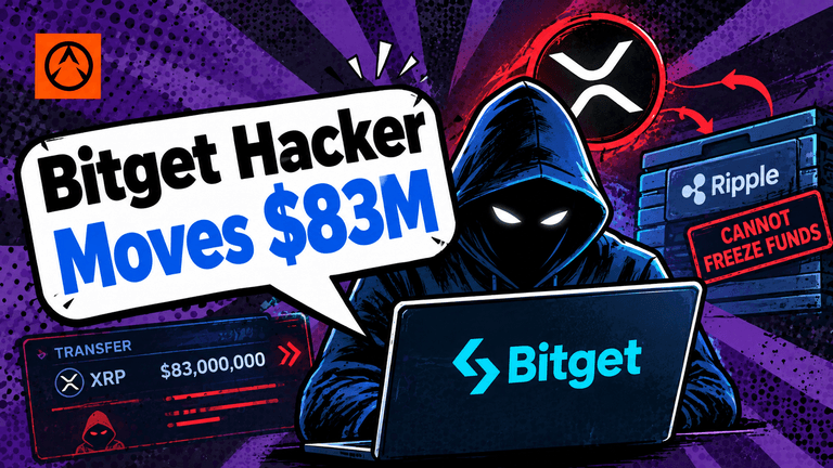 Bitget hacker moves stolen XRP as funds remain beyond Ripple’s freeze controls