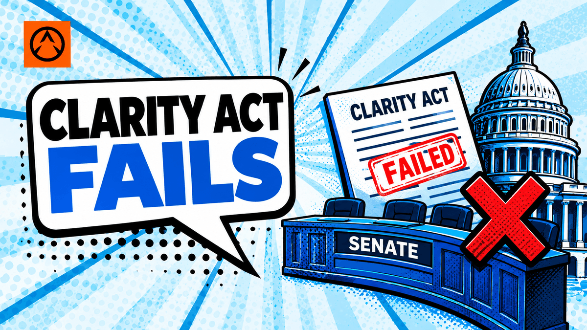 CLARITY Act fails Senate cloture vote as crypto bill stalls