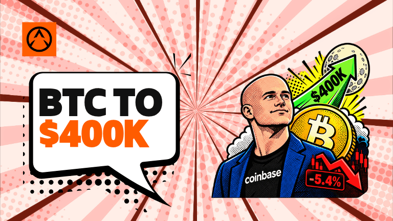 Coinbase CEO Brian Armstrong predicts Bitcoin could reach $400,000