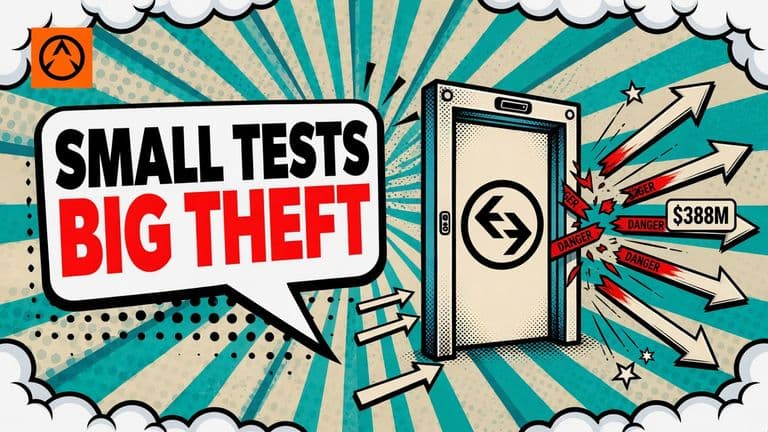 A Bitget security gateway is bypassed by two small transactions before a much larger wave of withdrawals escapes across several blockchain paths.