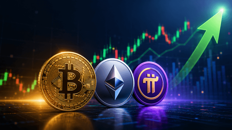 Bitcoin nears $65K as Ethereum and Pi Network rise on August 6 crypto market update.