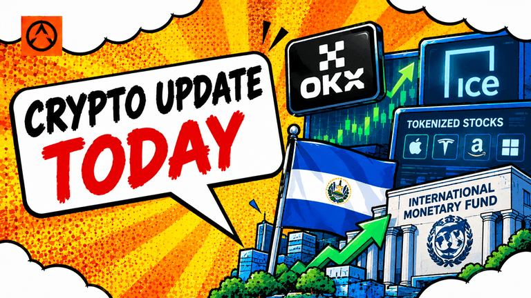 OKX tokenized stocks and El Salvador Bitcoin IMF news