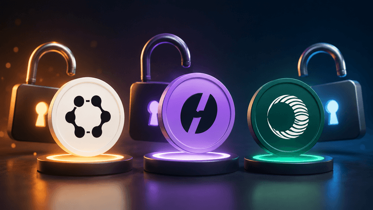 Major crypto token unlocks