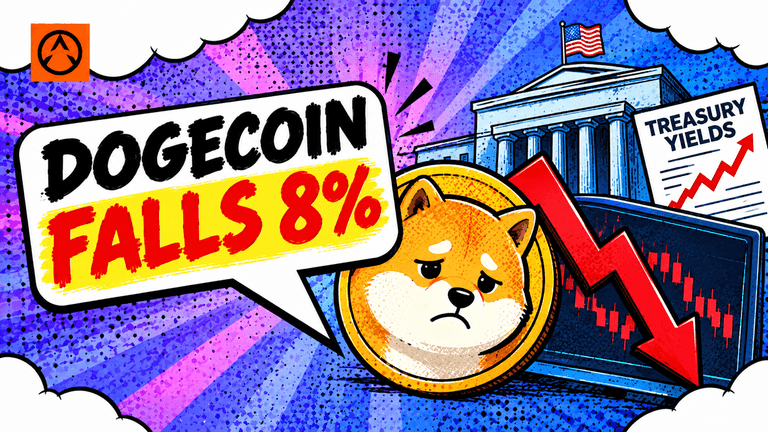 Dogecoin falls 8% as Treasury yields reach their highest level since 2007