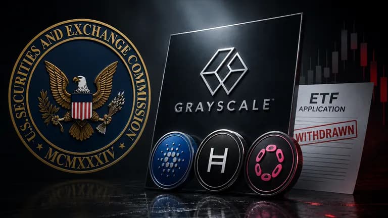 Grayscale withdraws Cardano Hedera Polkadot ETF filings