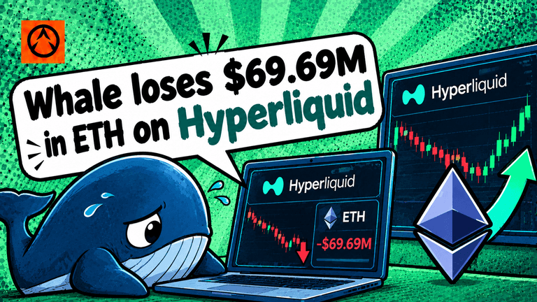 Ethereum whale faces a $69.69 million liquidation on Hyperliquid before opening a new ETH long position