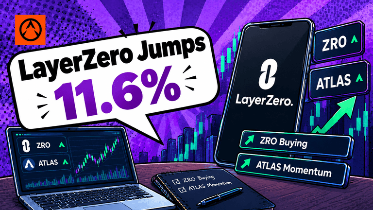 LayerZero Jumps 11.6% as ZRO Buying and ATLAS Fuel Momentum