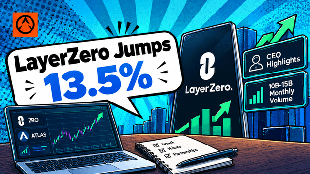 Lyerzero LayerZero Jumps 13.5% as CEO Highlights 10B–15B Monthly Volume ...