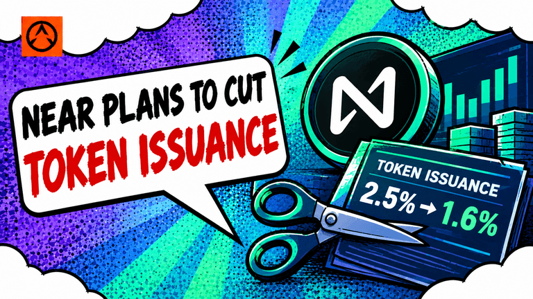 NEAR token issuance cut from 2.5% to 1.6% as protocol explores fixed supply