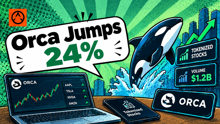 Orca Jumps as Tokenized-Stock Volume Grows