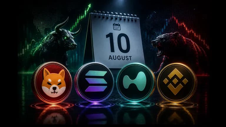 SHIB SOL HYPE and BNB price analysis showing key support and resistance levels