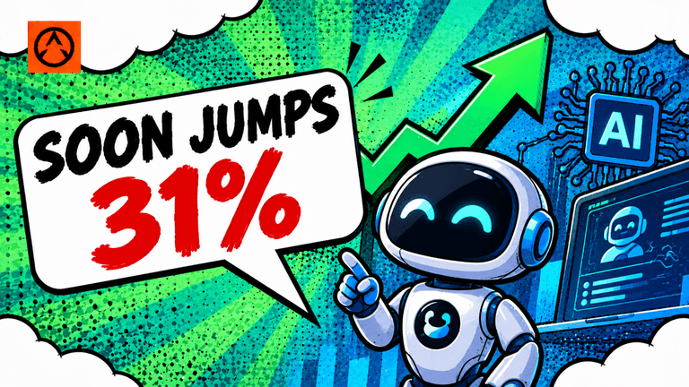 SOON token jumps 31% as AI agent plans and Phala investment fuel rally