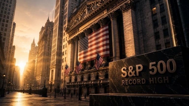 S&P 500 hits record high 7,799 as inflation cools