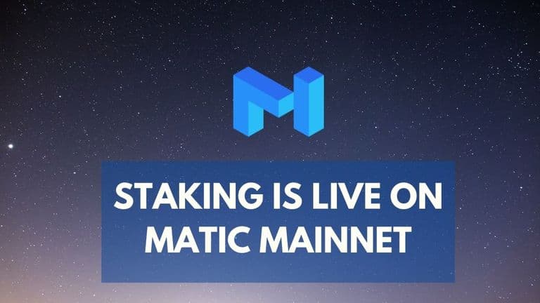 staking is live on matic mainnet