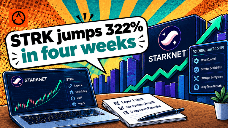 Starknet STRK token rally as the network considers an independent Layer 1 transition