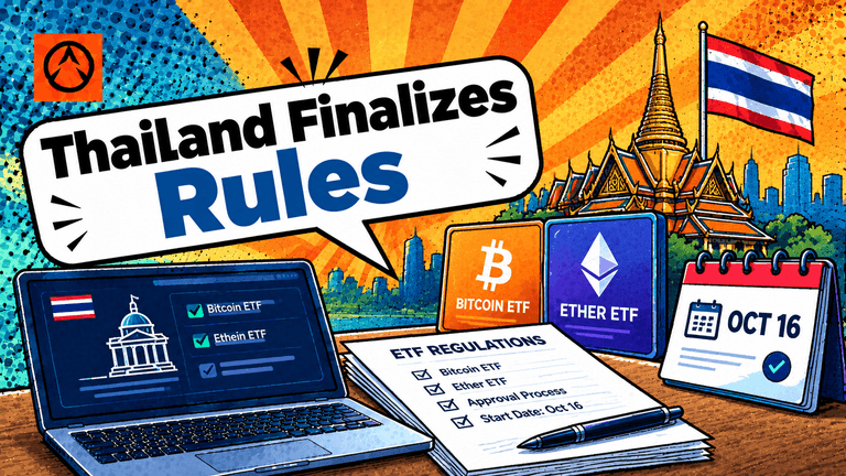 Thailand finalizes regulations for Bitcoin and Ether ETFs taking effect October 16, 2026