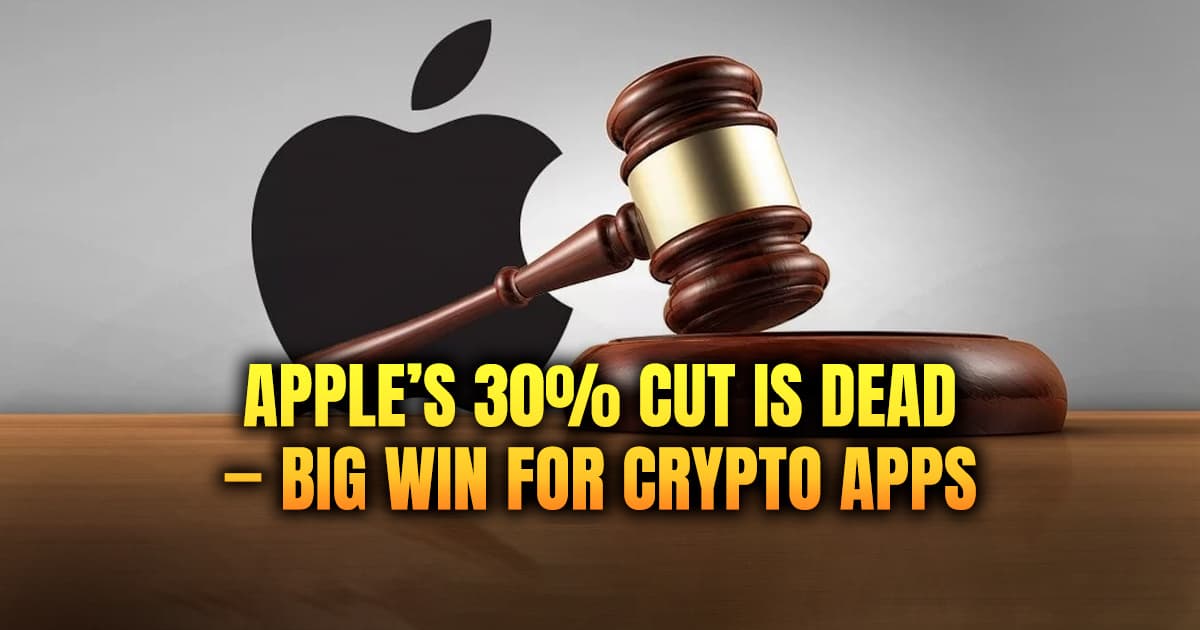 Apple’s 30% Cut Is Dead — Big Win for Crypto Apps