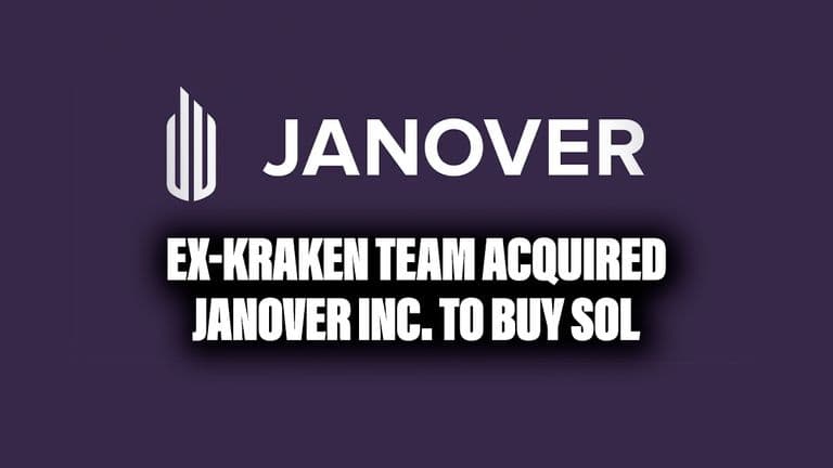 Ex-Kraken Team Acquires Janover Inc. to Buy SOL