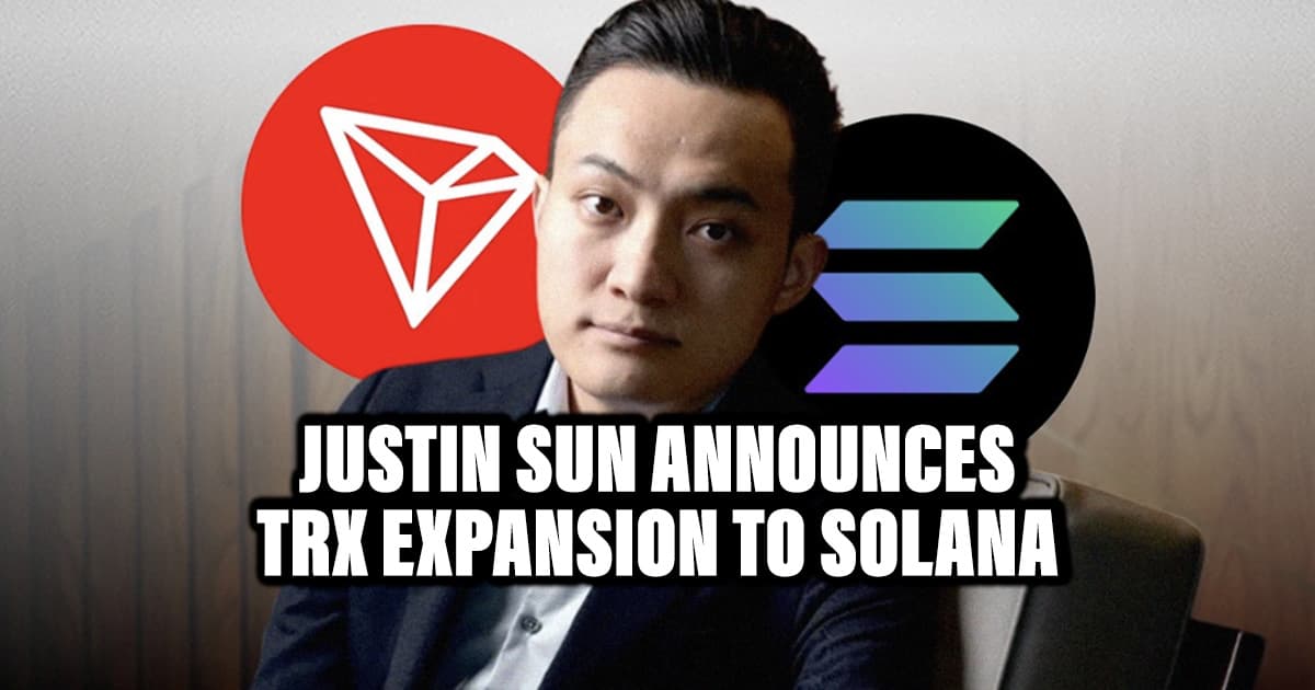 Justin Sun Announces TRX Expansion to Solana