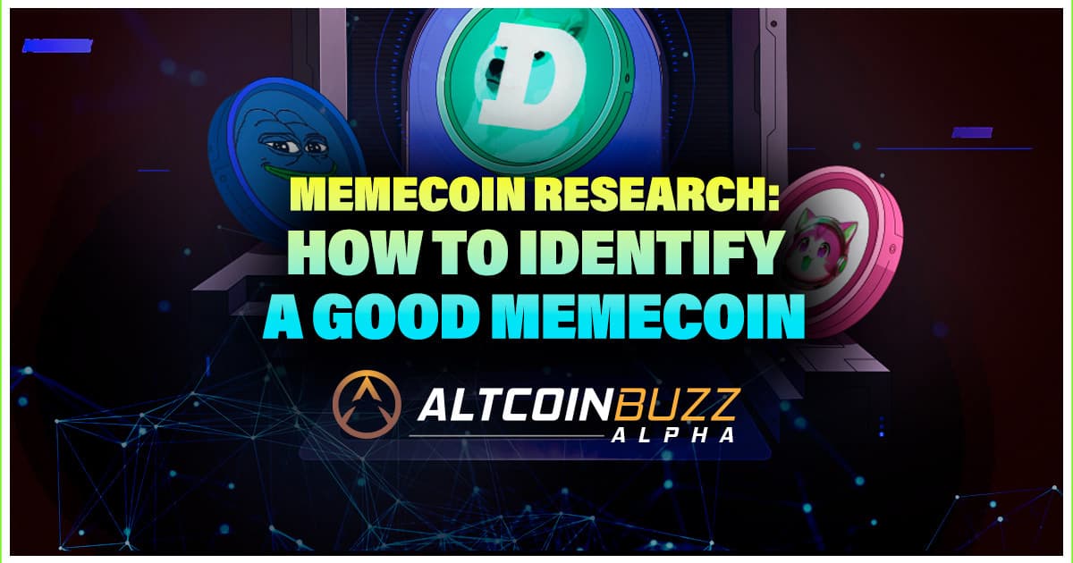 Memecoin Research: How to Identify a Good Memecoin