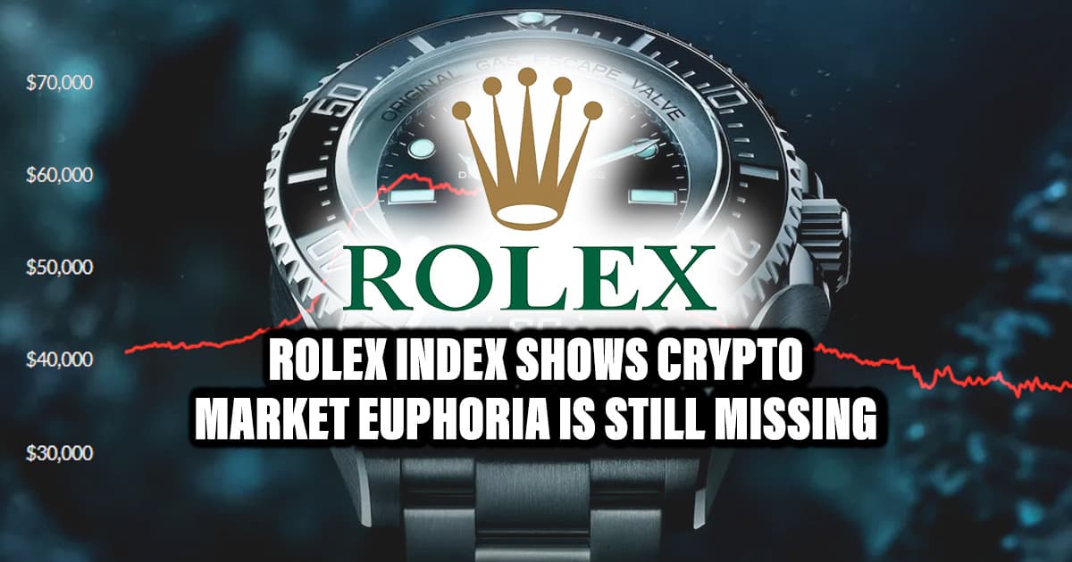 Rolex Index Shows Crypto Market Euphoria Is Still Missing