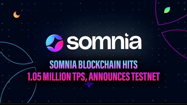 Somnia Blockchain Hits 1.05 Million TPS, Announces Testnet