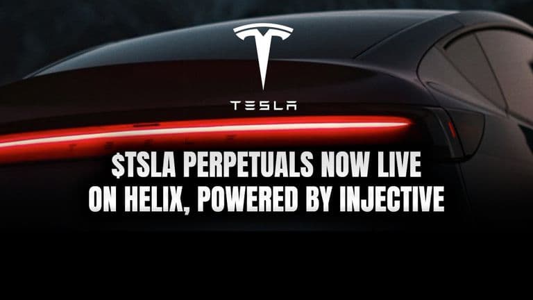 $TSLA Perpetuals Now Live on Helix, Powered by Injective