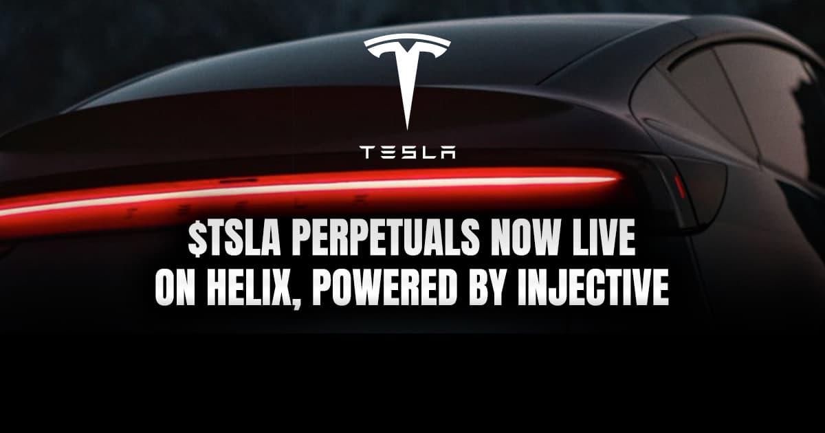 $TSLA Perpetuals Now Live on Helix, Powered by Injective