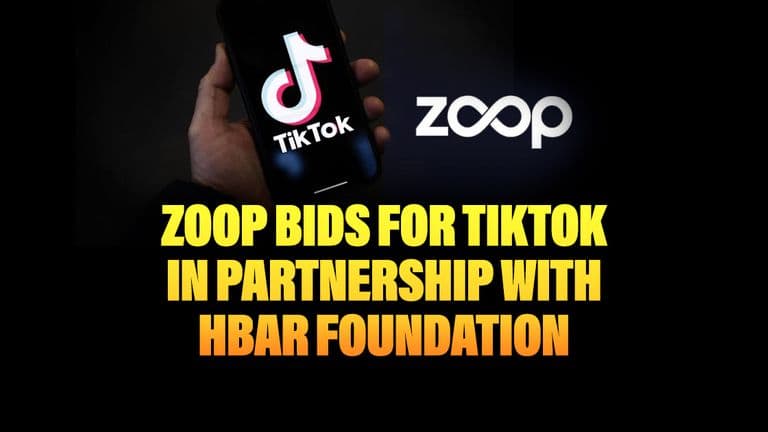 Zoop Bids for TikTok in Partnership with HBAR Foundation