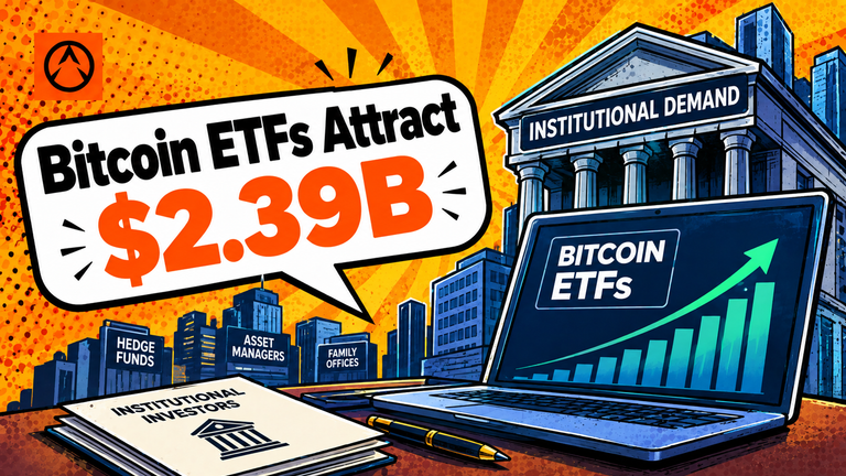 Bitcoin ETFs Attract $2.39B as Institutional Demand Returns