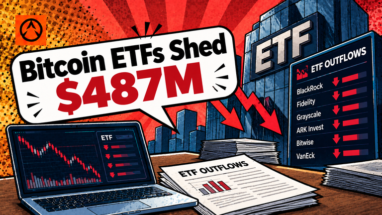 Bitcoin ETFs Shed $487M, Every Fund Sees Outflows