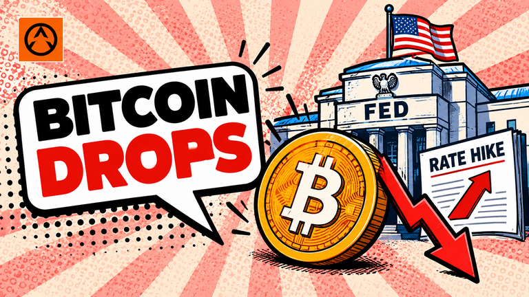 Bitcoin Drops as Fed Raises Rates for First Time Since 2023