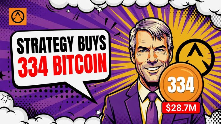 Michael Saylor’s Strategy Buys 334 Bitcoin for $28.7 Million