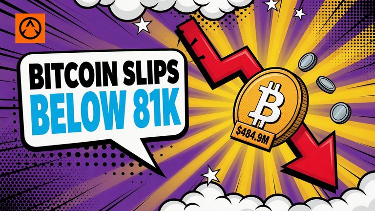 Bitcoin Below $81,000 as $484.9M Leaves Spot Bitcoin ETFs