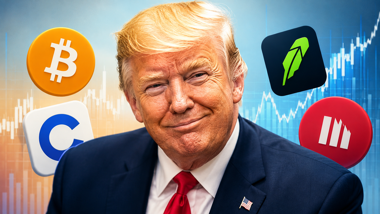 Trump Strategy Hissesi Sattı, Coinbase ve Robinhood Aldı