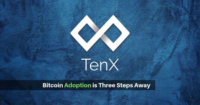 Believe TenX- Bitcoin adoption is three steps away