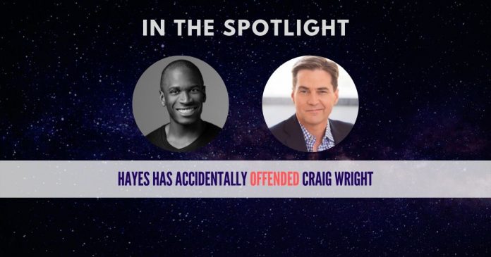 arthur hayes offends craig wright
