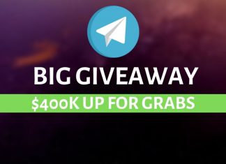 Telegram is offering a giveaway